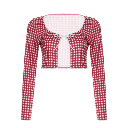 fashion Sexy Lace Patchwork Suit Long Sleeve Casual Korean Pink Slim Clothings Street Style Fashion Bow Two-piece Suit