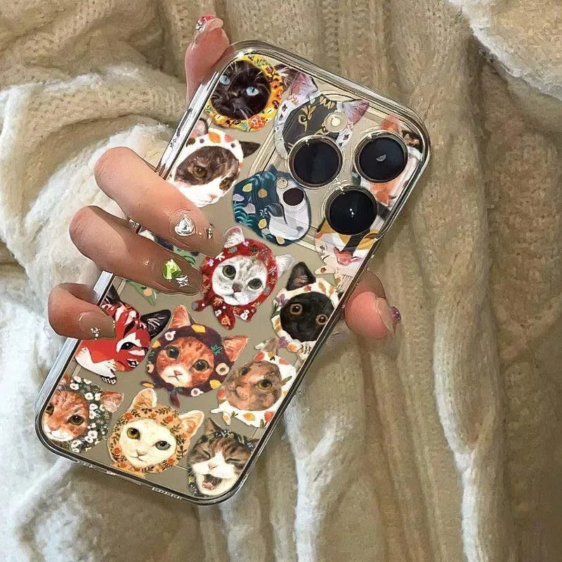 Phone Case For Motorola Moto Edge 40 Pro G53 G30 G32 G73 G72 G71 G22 G52 G60 G60S G9 Play Plus Shell TPU Black Cat