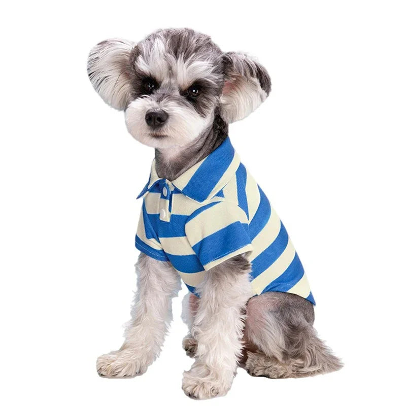 CDDMPET Pet POLO Shirt Summer Dog Clothes for Smal Dogs Puppy Cat Vest Chihuahua French Bulldog Tshirt Yorkie Poodle Pug Custome