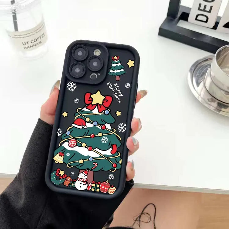 Cartoon Christmas Pattern Phone Cases For Motorola Moto Edge 50 Pro 60 Fusion 40 NEO G84 G54 G75 G35 G85 5G G32 G52 G60 Case