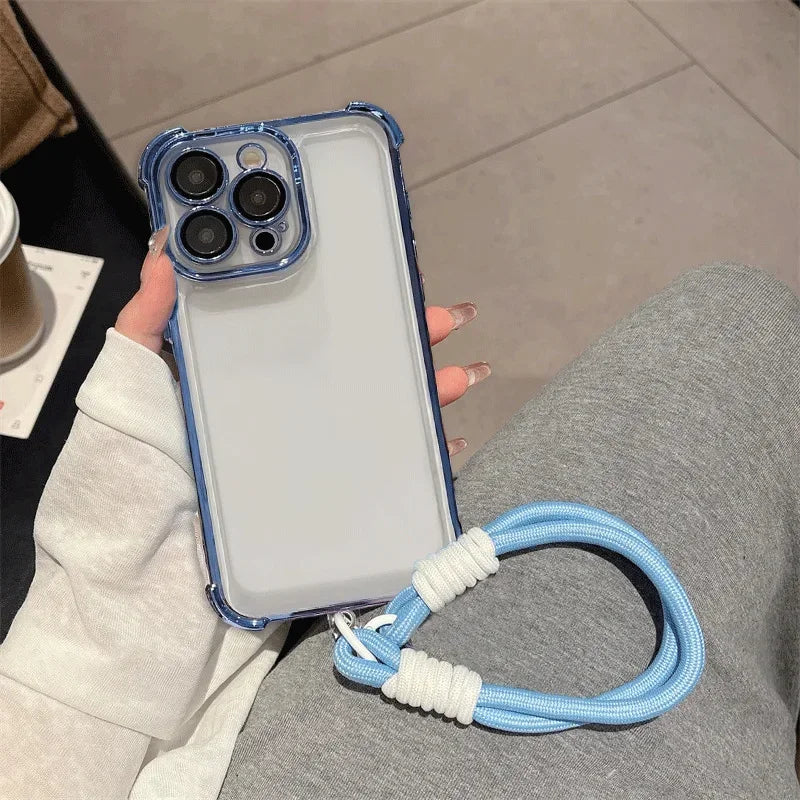 Luxury Butterfly Lanyard Rope Phone Case For Xiaomi POCO X7 X6 Pro F7 M7 X5 X3 F3 F4 F5 M4 M3 Mi 15T 14T Pro 15 Ultra 13 14 Skin