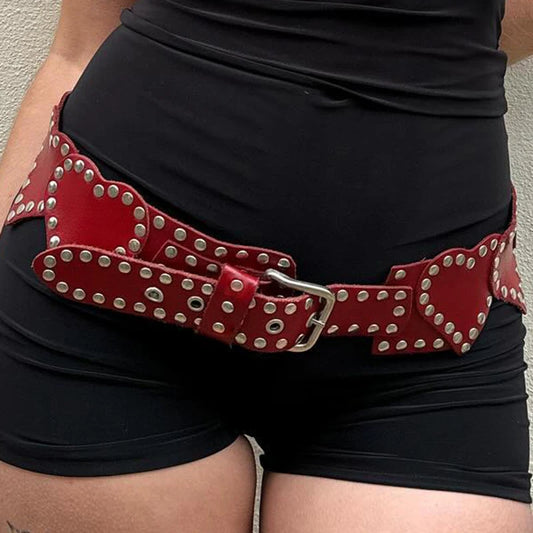 fashion New   Fashion Aesthetic PU Belts Vintage Solid Hole Chic PU Belt Streetwear Casual Fairycore Grunge Belts 90s