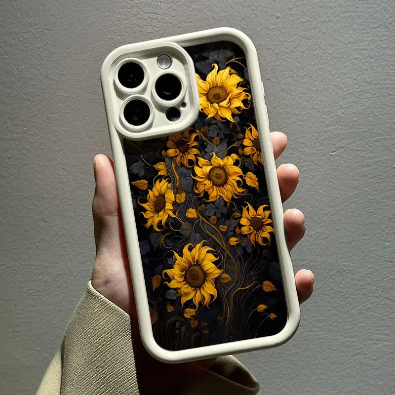 Case for Motorola Moto Edge 50 Pro 60 Fusion 40 NEO G84 G54 G75 G35 G85 5G G32 G52 G60 Silicone INS Starry Sky Sunflowers Cover