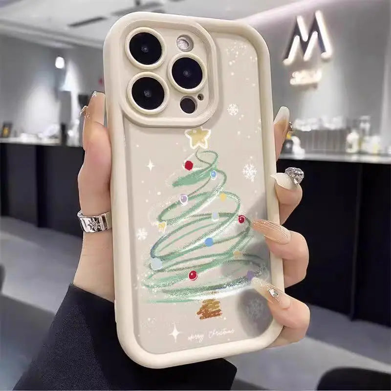 Cartoon Christmas Pattern Phone Cases For Motorola Moto Edge 50 Pro 60 Fusion 40 NEO G84 G54 G75 G35 G85 5G G32 G52 G60 Case