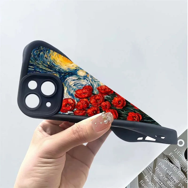 Case for Motorola Moto Edge 50 Pro 60 Fusion 40 NEO G84 G54 G75 G35 G85 5G G32 G52 G60 Silicone INS Starry Sky Sunflowers Cover