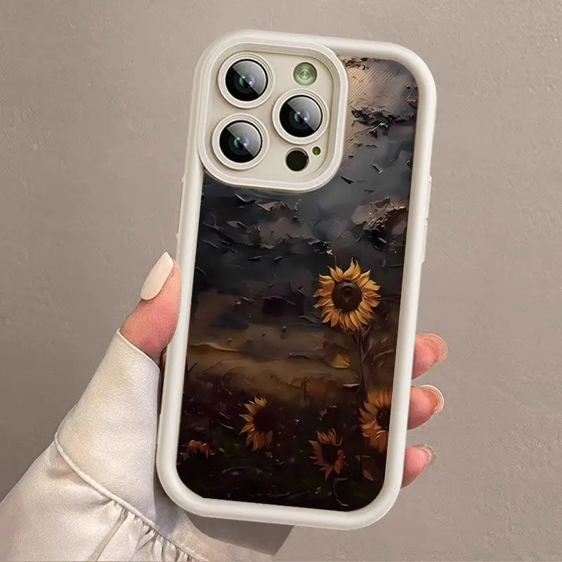 Case for Motorola Moto Edge 50 Pro 60 Fusion 40 NEO G84 G54 G75 G35 G85 5G G32 G52 G60 Silicone INS Starry Sky Sunflowers Cover