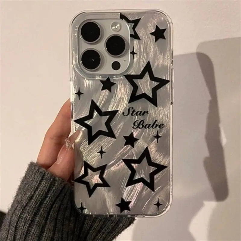 Star Phone Case for Samsung Galaxy A55 A35 A33 A51 A31 A13 A12 A21S A22 A71 A72 A73 A02 A23 A04 A04E A30 A50 A20 A50S A30S A03S