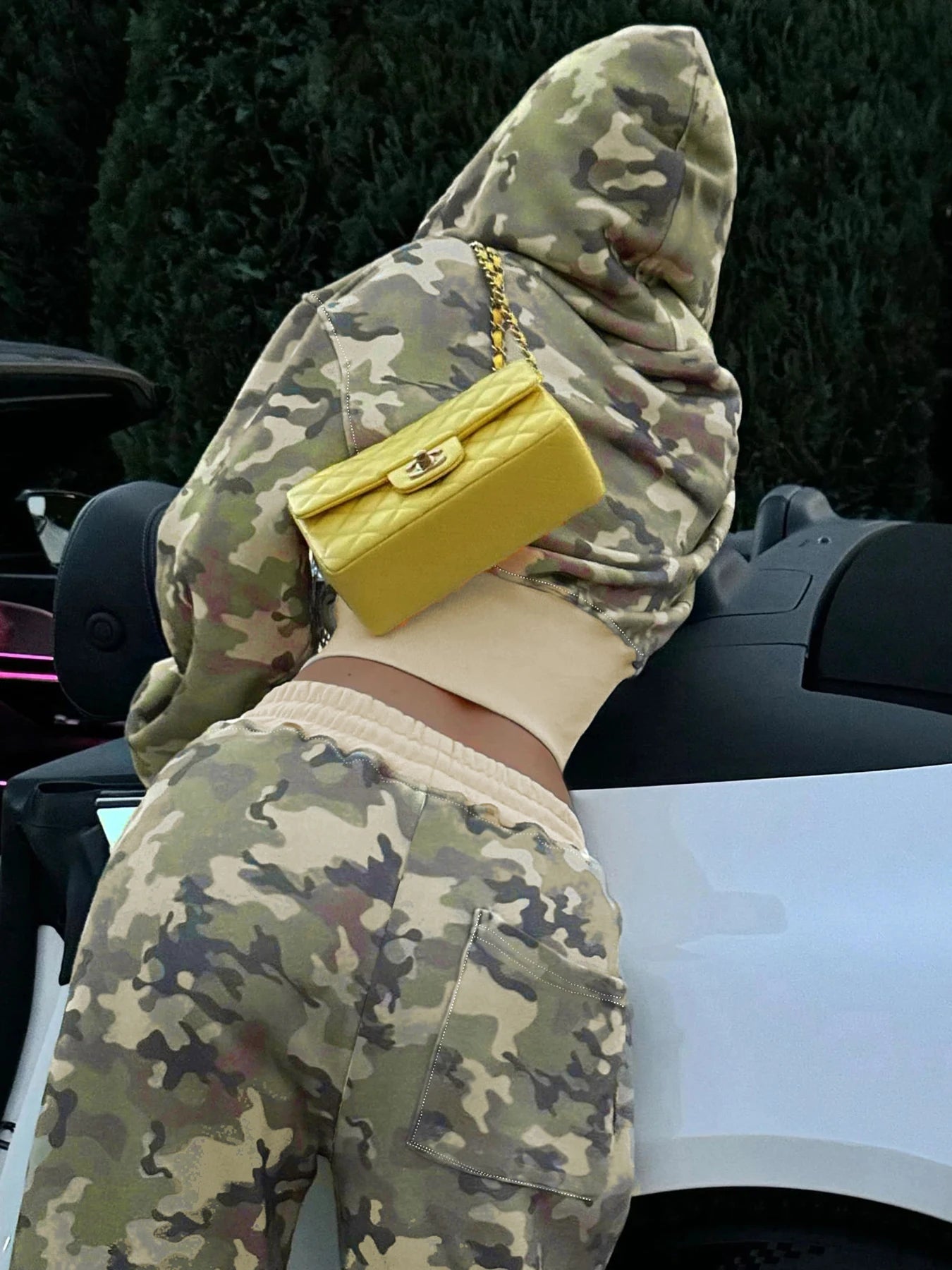 fashion Camouflage Hoodie Coats for Women Chic Fashion Front-pockets Casual Sweatshirts Winter Long Seelves Cute Jackets