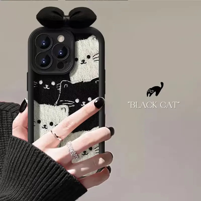 Cat Lanyard Case For Motorola Edge 50 Pro 60 Fusion 40 NEO 5G E14 G84 G60 G22 G32 G52 G30 G53 G15 G24 G05 G34 G75 G85 G54 G14