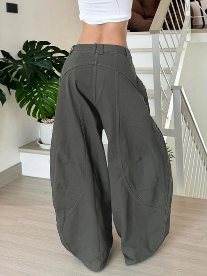 fashion Basic Aesthetic Casual Slim Denim Pants Low Waisted Fashion Y2K Jeans Streetwear Harajuku Pockets Cotton Bottoms