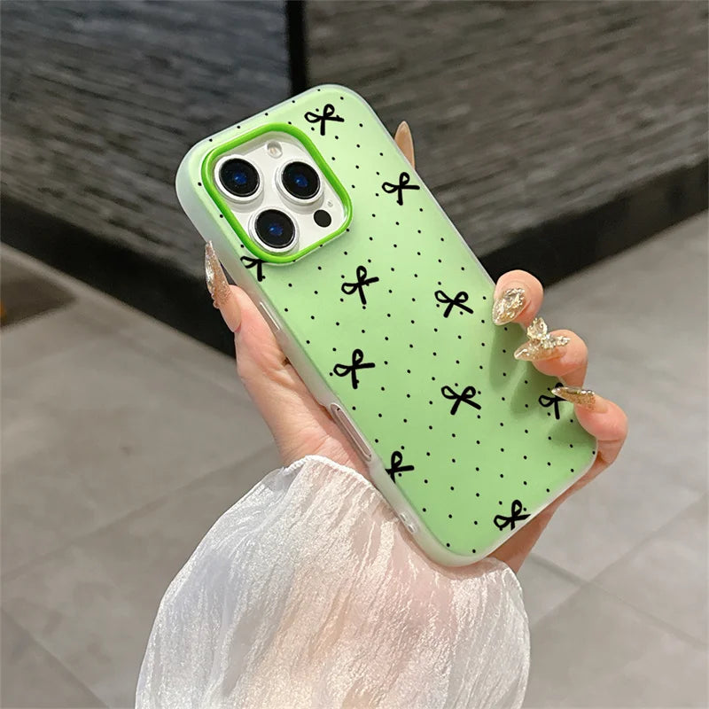 Phone Case For Huawei Honor 400 Pro Magic 6 Lite 90 Lite X9B X7B Polka Dot Red Bowknot Matte Soft Candy Full Protection Shell