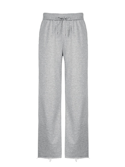 fashion Solid Streetwear Joggers Sweatpants for Women Lace-up 90s Fashion Straight Pants Casual Y2K Aesthetic Cute Bottoms