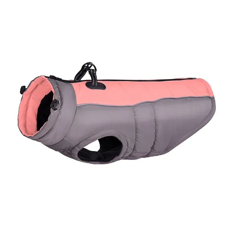 Adjustbale Big Dog Jacket Waterproof Pet Clothes for Medum Large Dogs Winter Warm Dog Vest French Bulldog Custome Labrador Coat