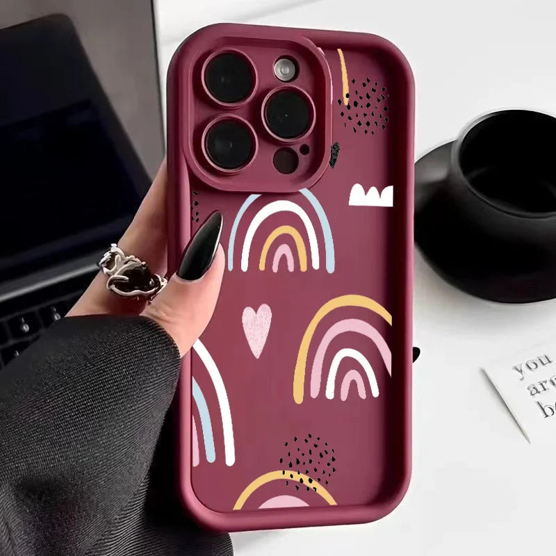 Graffiti Love Heart Case For OPPO A78 A79 A58 A18 A38 A98 A5 F29 Pro A17 A16 A15 A16K A53 A33 A32 A74 A95 A54 A55 4G A72 A73 A36