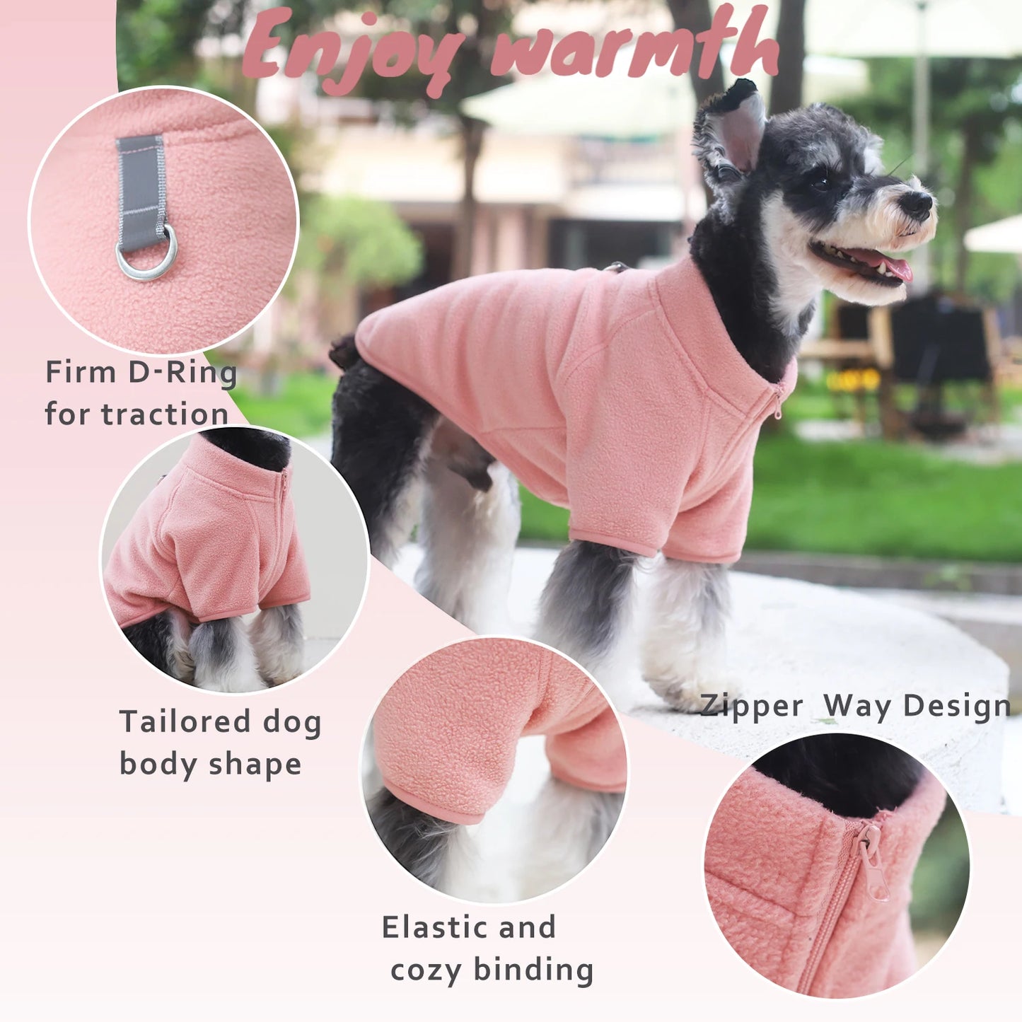 Fleece Pet Dog Clothes for Small Dogs Winter Warm Puppy Cat Jacket Chihuahua Costume French Bulldog Outfits Pug Coat Yorkie Vest