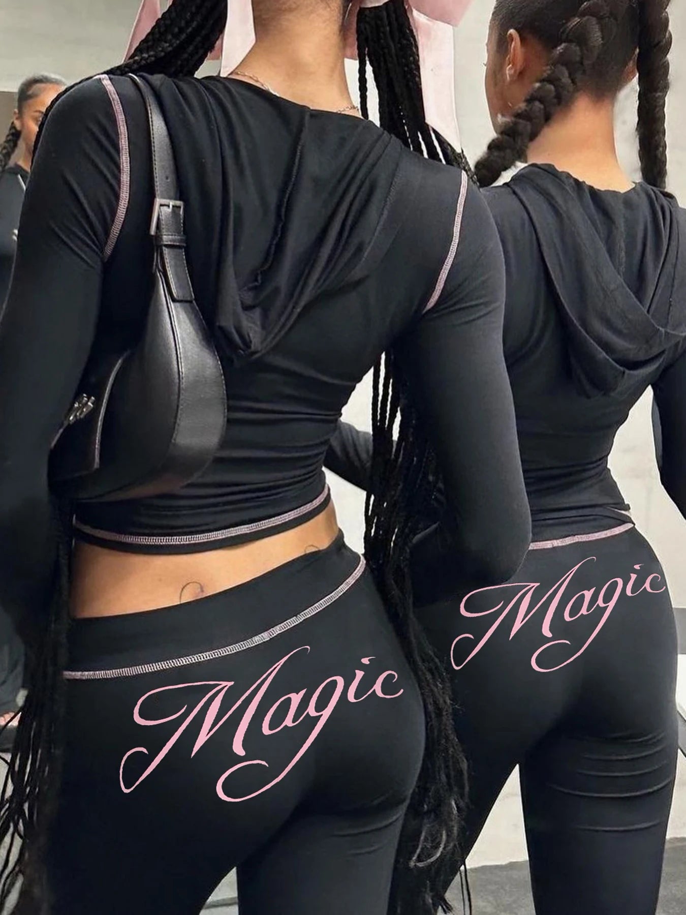 fashion Letter Print Casual Flare Pants Streetwear Harajuku Aesthetic Y2K Trousers for Women Fashion Retro Vintage Bottoms