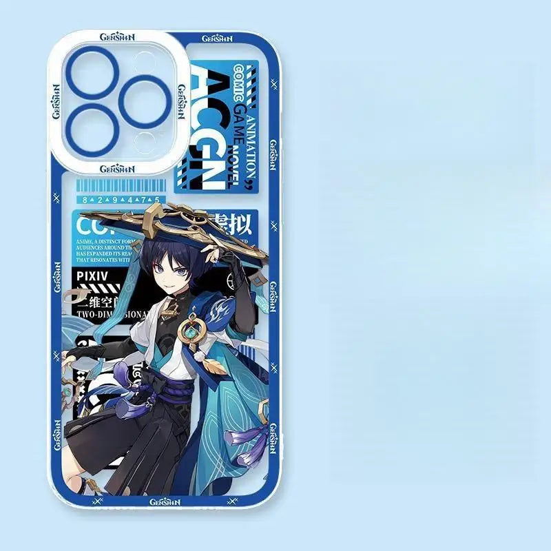 Case For OPPO Reno 7 4G 10 Pro Plus 11 11F 7Z 8Z 5Z 6Z 2Z 5 6 8 Pro 4 2F 8T 5G Cover Genshin Impact Soft INS