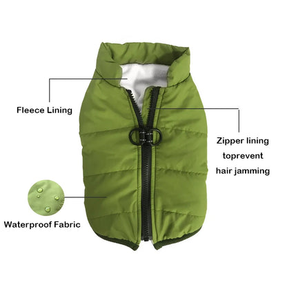 Pets Harness Vest Clothes Winter Pet Clothes For Small Dogs Puppy Clothing Waterproof Dog Jacket Chihuahua French Bulldog Coat