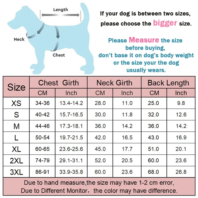 Adjustbale Big Dog Jacket Waterproof Pet Clothes for Medum Large Dogs Winter Warm Dog Vest French Bulldog Custome Labrador Coat