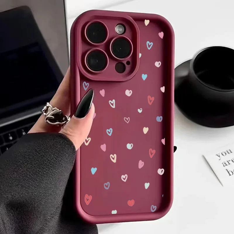 Graffiti Love Heart Case For OPPO A78 A79 A58 A18 A38 A98 A5 F29 Pro A17 A16 A15 A16K A53 A33 A32 A74 A95 A54 A55 4G A72 A73 A36