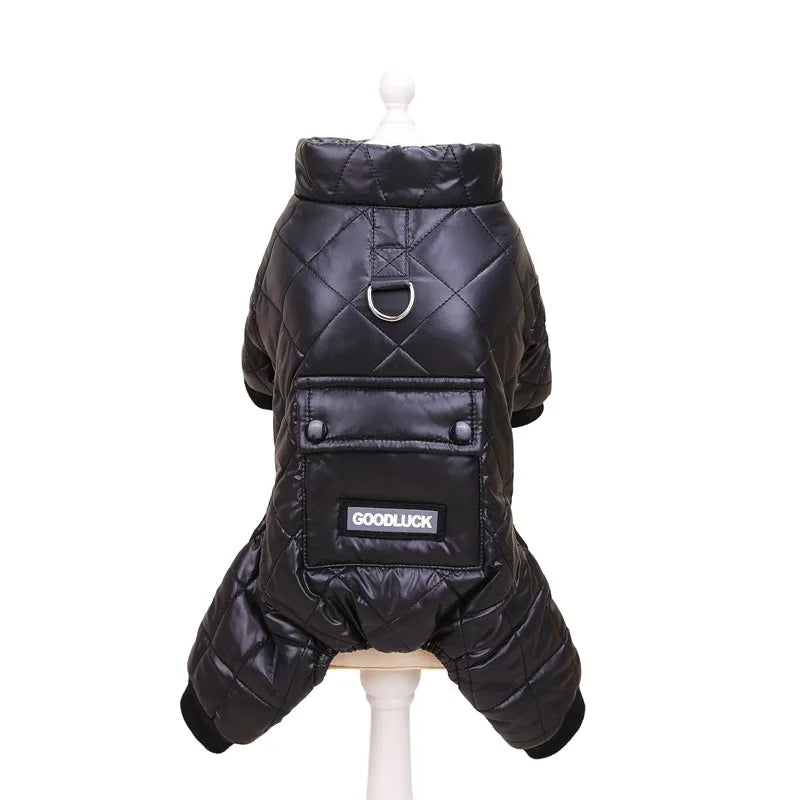 Puppy Overalls Waterproof Boy Dog Jumpsuit Winter Fleece Dog Clothes for Small Dogs Pet Jacket Chihuahua Costume Yorkie Pug Coat