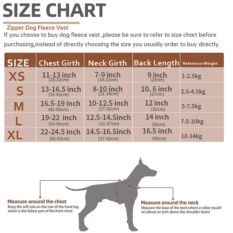 Fleece Pet Dog Clothes for Small Dogs Winter Warm Puppy Cat Jacket Chihuahua Costume French Bulldog Outfits Pug Coat Yorkie Vest