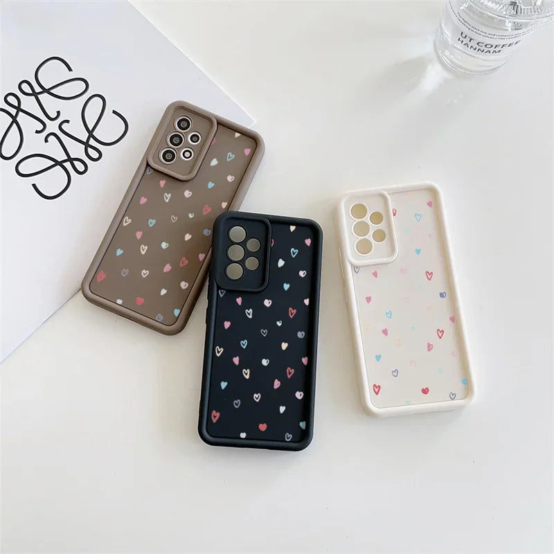 Graffiti Love Heart Case For OPPO A78 A79 A58 A18 A38 A98 A5 F29 Pro A17 A16 A15 A16K A53 A33 A32 A74 A95 A54 A55 4G A72 A73 A36
