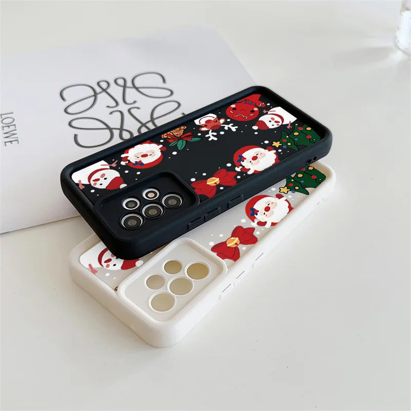 Cartoon Christmas Pattern Phone Cases For Motorola Moto Edge 50 Pro 60 Fusion 40 NEO G84 G54 G75 G35 G85 5G G32 G52 G60 Case