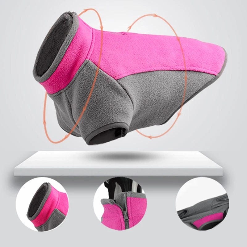 Super Stretch Fleece Pet Dog Clothes For Small Medium Dogs Winter Puppy Dog Sweatshirt French Bulldog Coat Chihuahua Pug Outfits