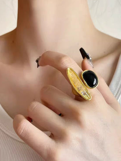 Geometric Shiny Rings Accessories