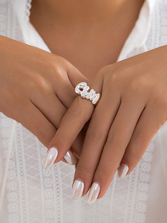 Normcore Adjustable Geometric Hollow Rings Accessories