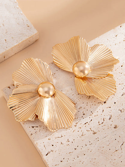 Irregularity Flower Shape Earrings Accessories