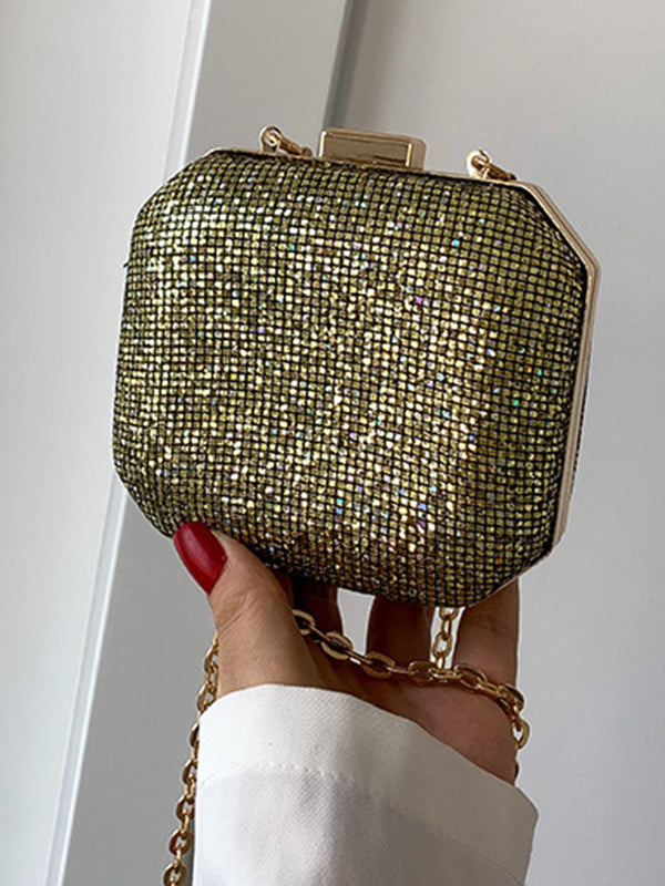 Chains Rhine Stones Crossbody Bags