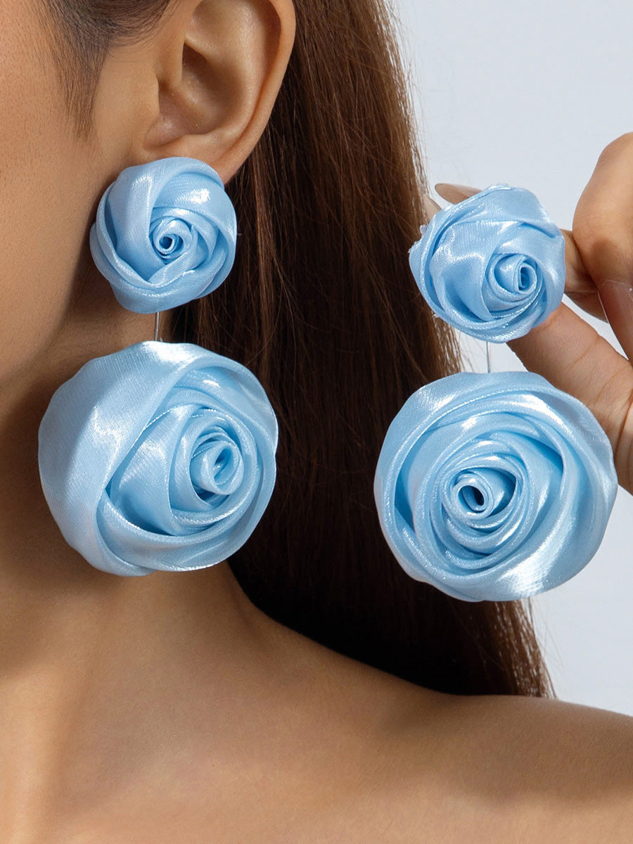 Flower Shape Drop Earrings