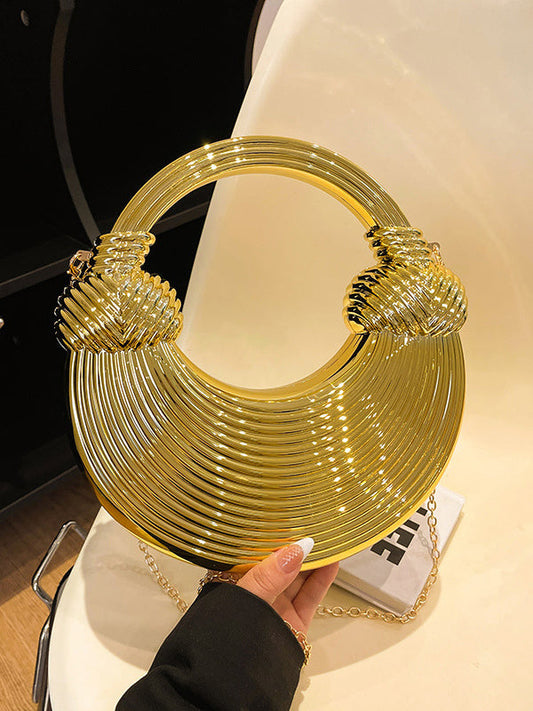 Chains Geometric Shiny Bags