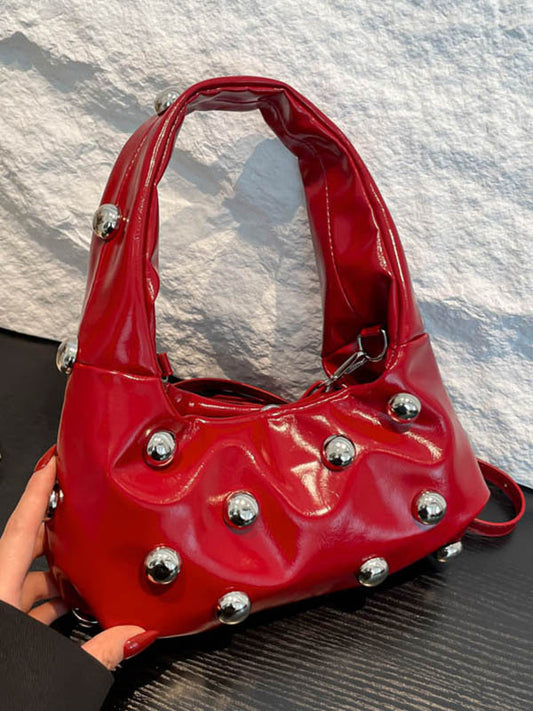 Geometric Rivet Handbags Shoulder Bags