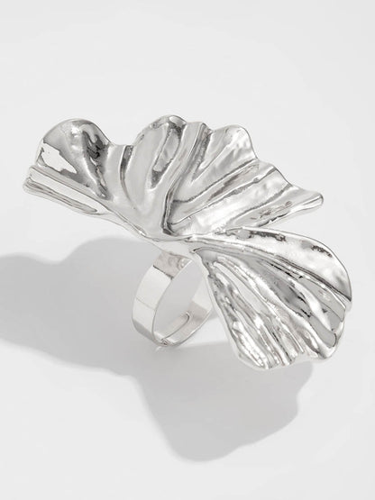 Irregularity Geometric Pleated Rings Accessories
