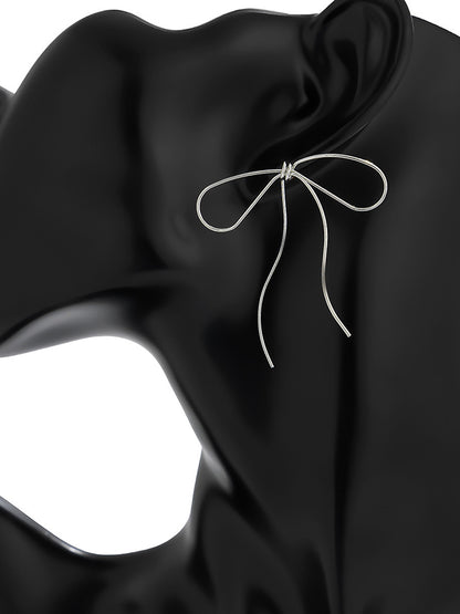 Bowknot Geometric Drop Earrings