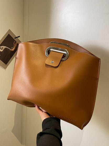 Two-Piece Set Hollow Solid Color Bags Accessories Handbags