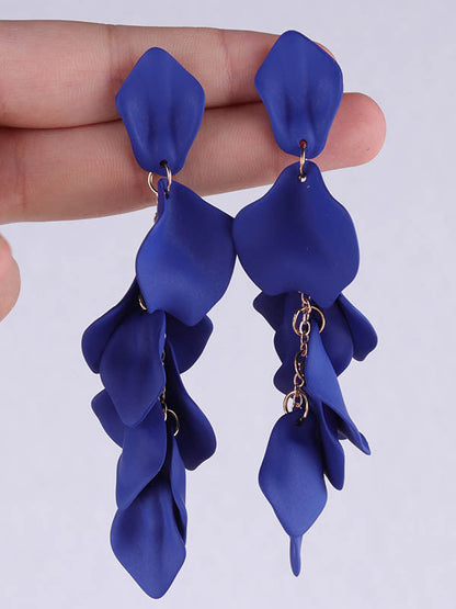 Chains Flower Shape Earrings Accessories