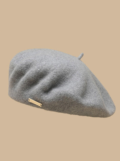 Artistic Retro Solid Color Beret Hats&Caps