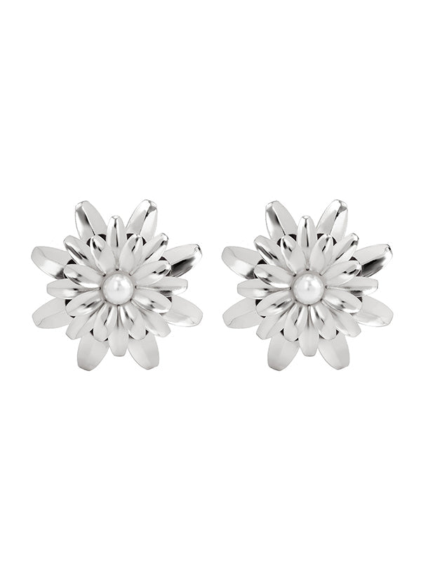 Flower Shape Drop Earrings