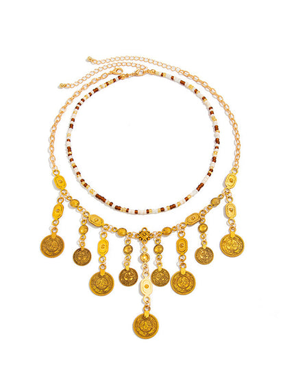 Irregularity Chains Geometric Shiny Necklaces Accessories
