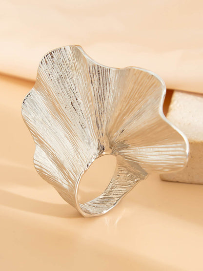Irregularity Geometric Pleated Rings Accessories
