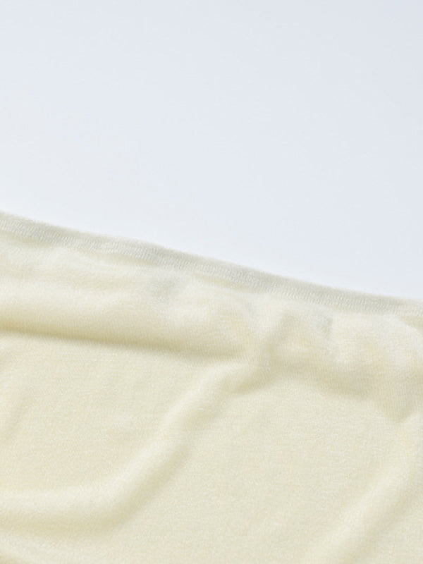 Irregular Clipping Skinny Asymmetric Drawstring Solid Color Split-Side Tube Vest Top