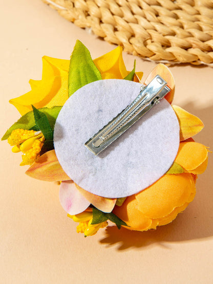 Three-Dimensional Flower Hair Clips