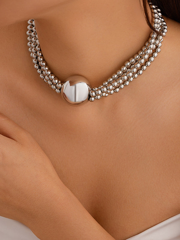 Beaded Solid Color Dainty Necklace Necklaces Accessories