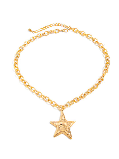 Chains Shiny Star Shape Necklaces Accessories