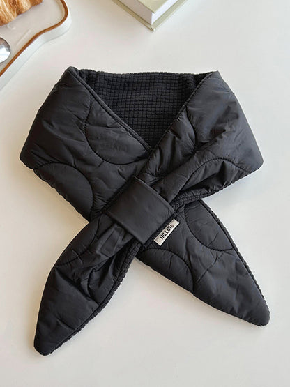 Padded Keep Warm Solid Color Scarf