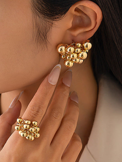 Geometric Solid Color Earrings Accessories
